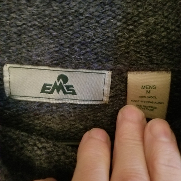 Blue Turtleneck Wool Sweater - EMS - Picture 3 of 4